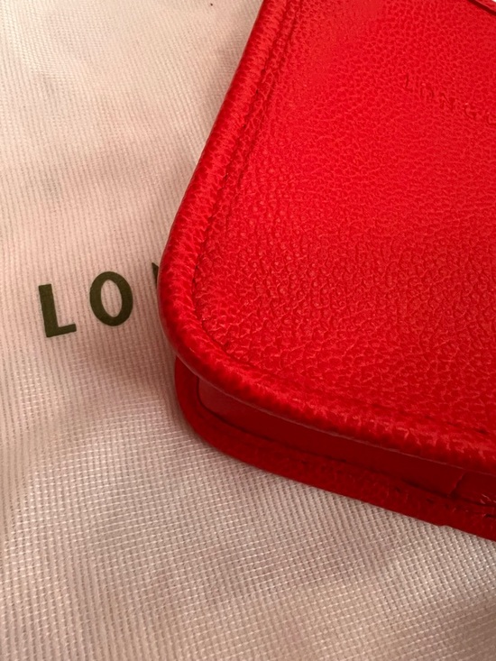 Longchamp Red Mini Leather Tote - Picture 2 of 4